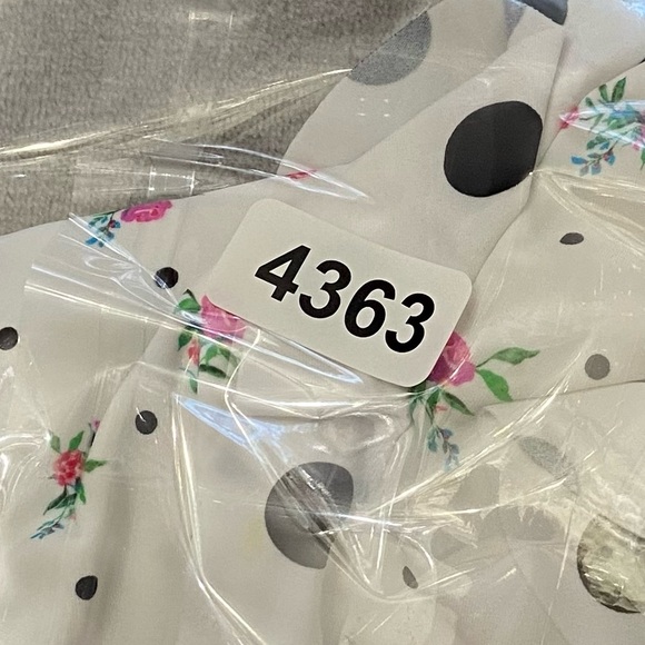 New! For love and lemons rosewater floral polka dot bikini bottoms 24363 - Picture 10 of 10